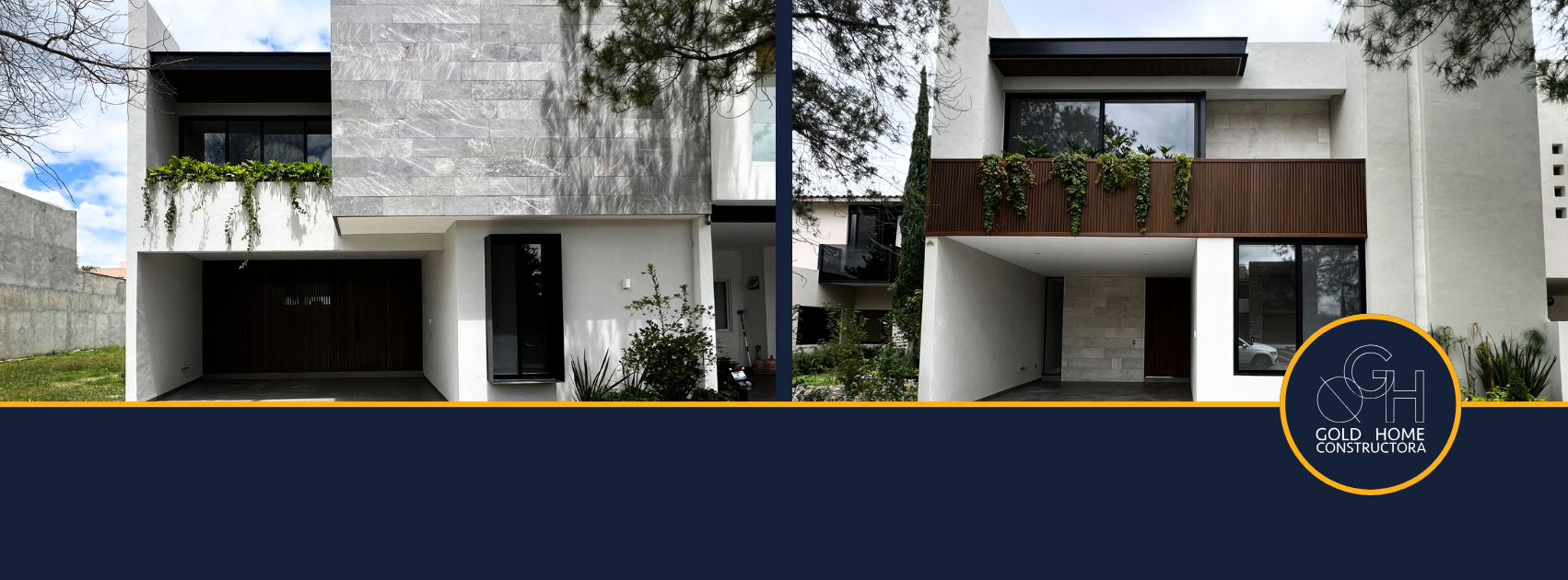 Fachadas de residencias Gold Home